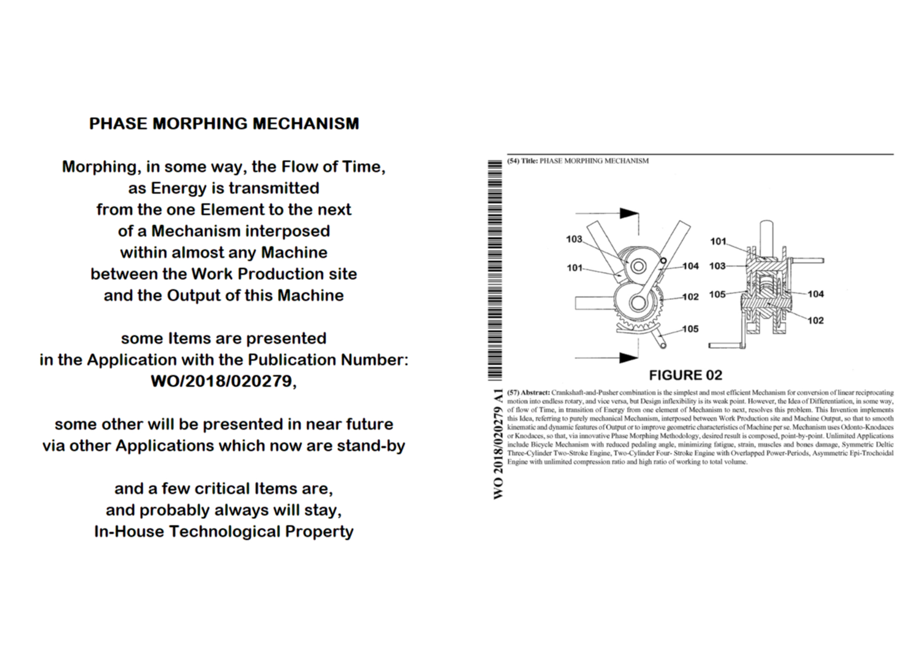 Brief Presentation of the whole PCT Application - Page 01